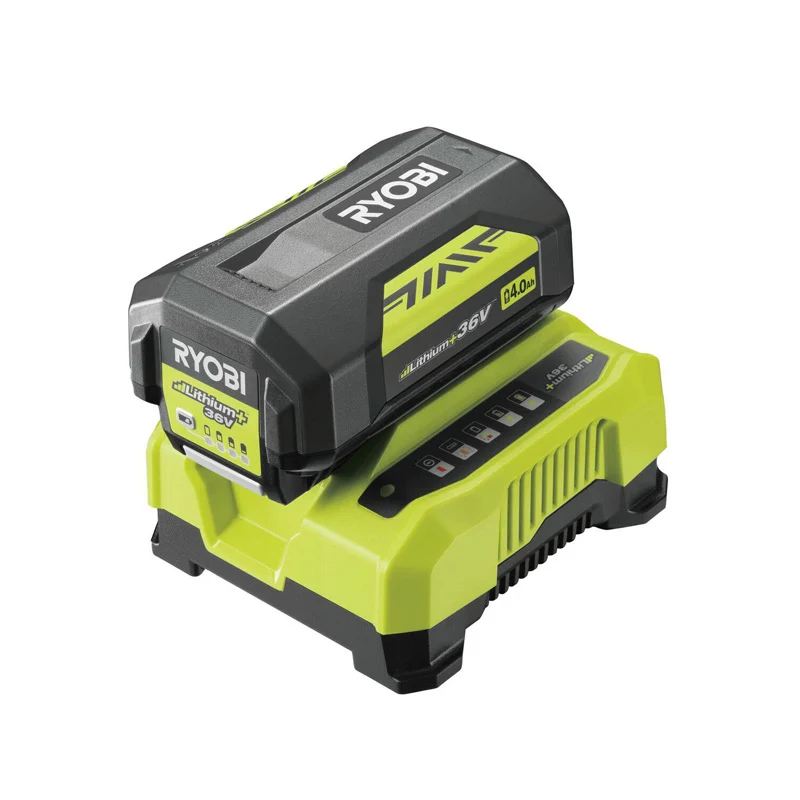 1 batterie lithium+ 36V - RYOBI RY36BC60A-140 - 4,0 Ah et 1 chargeur rapide 6,0 A - Image 3