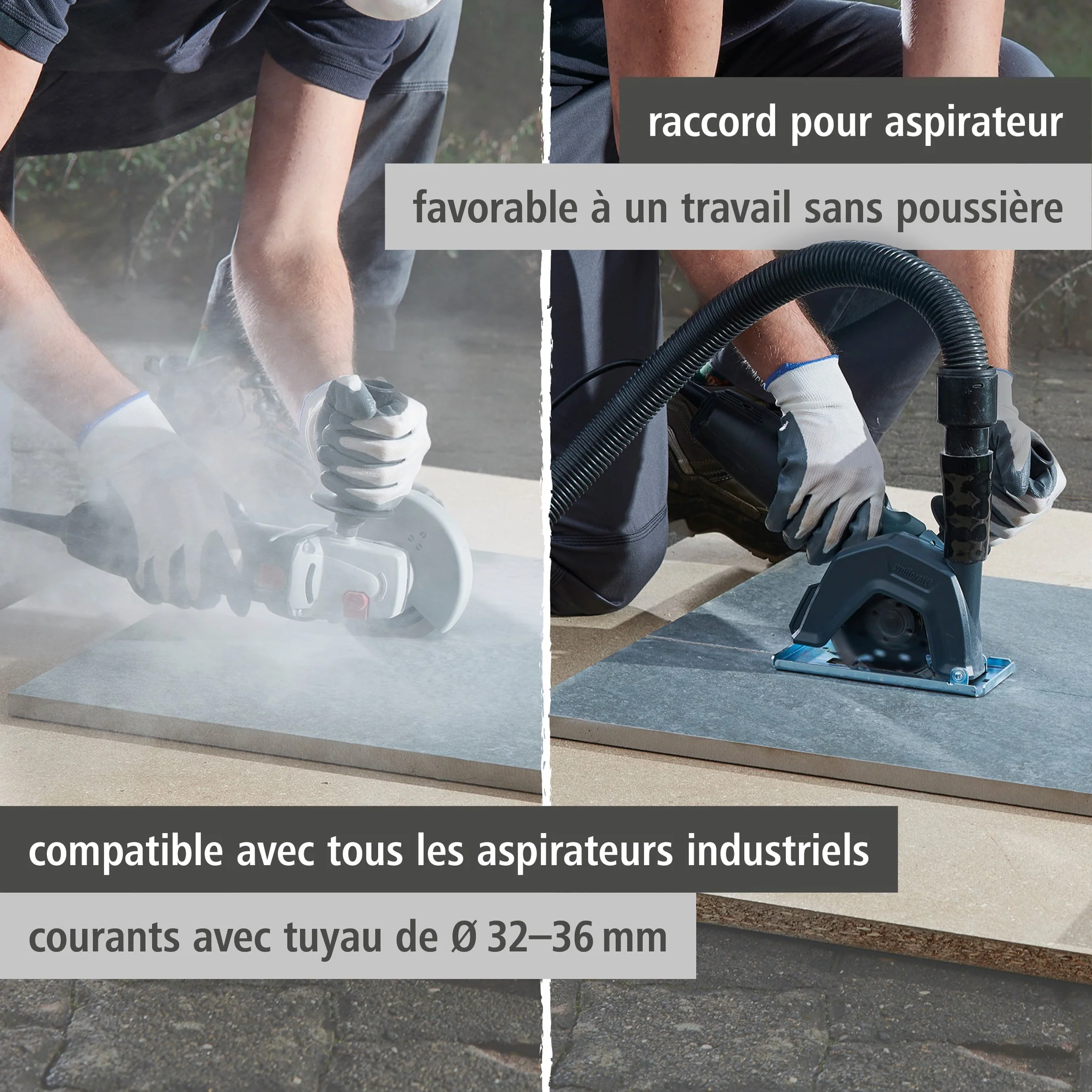 Capot d'aspiration pour meuleuses - WOLFCRAFT - 5017000 - Image 5