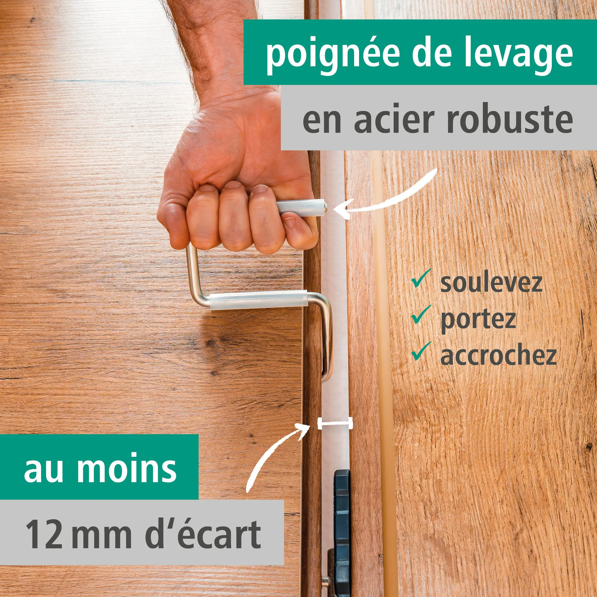 Kit de pose pour porte 3pcs - WOLFCRAFT - 3674000 - Image 2