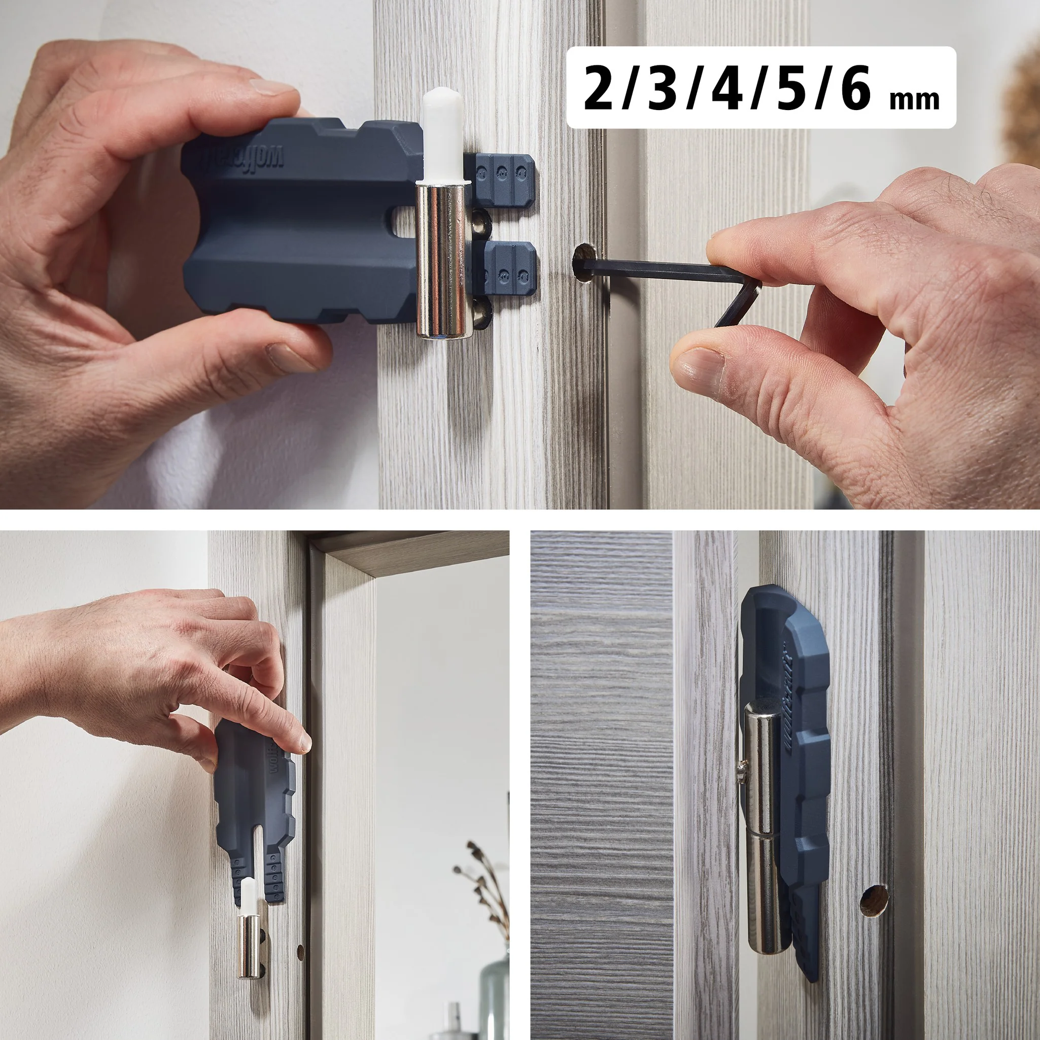Kit de pose pour porte 3pcs - WOLFCRAFT - 3674000 - Image 4