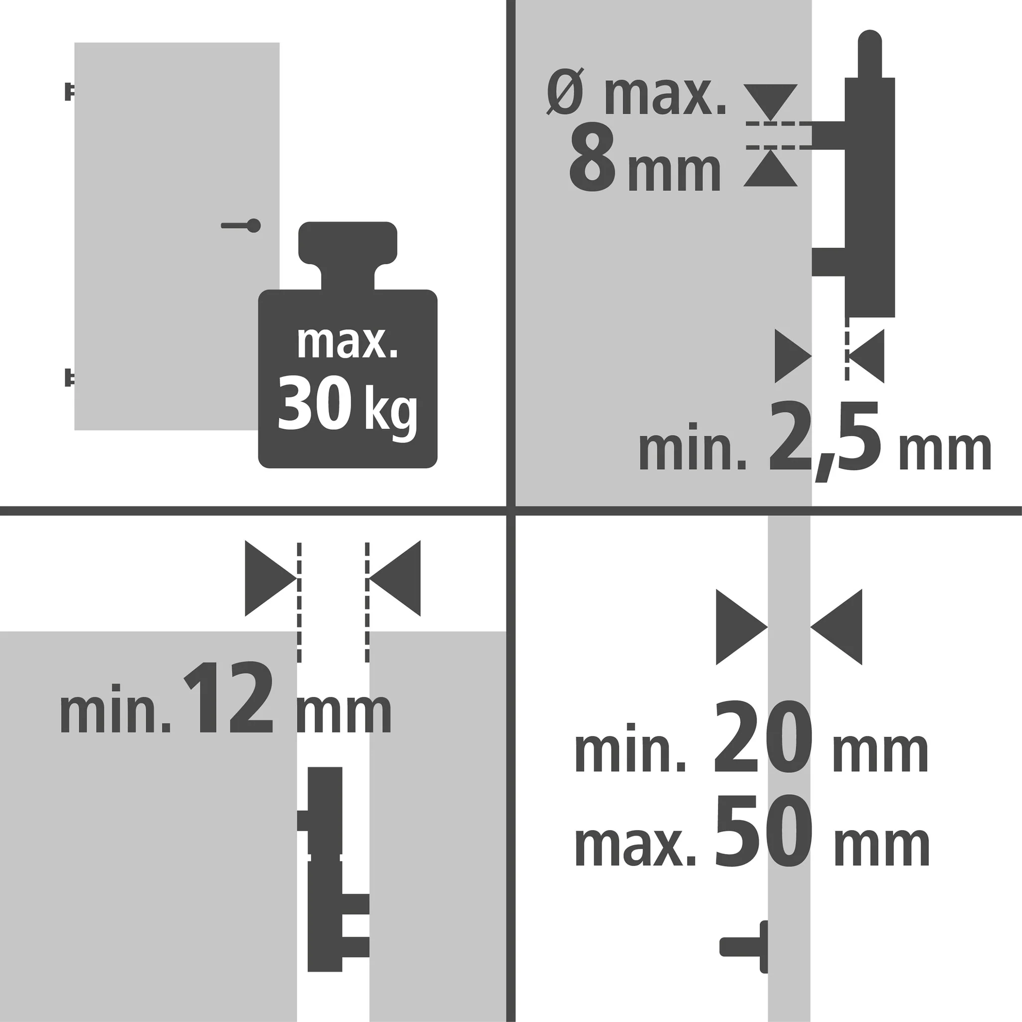 Kit de pose pour porte 3pcs - WOLFCRAFT - 3674000 - Image 5