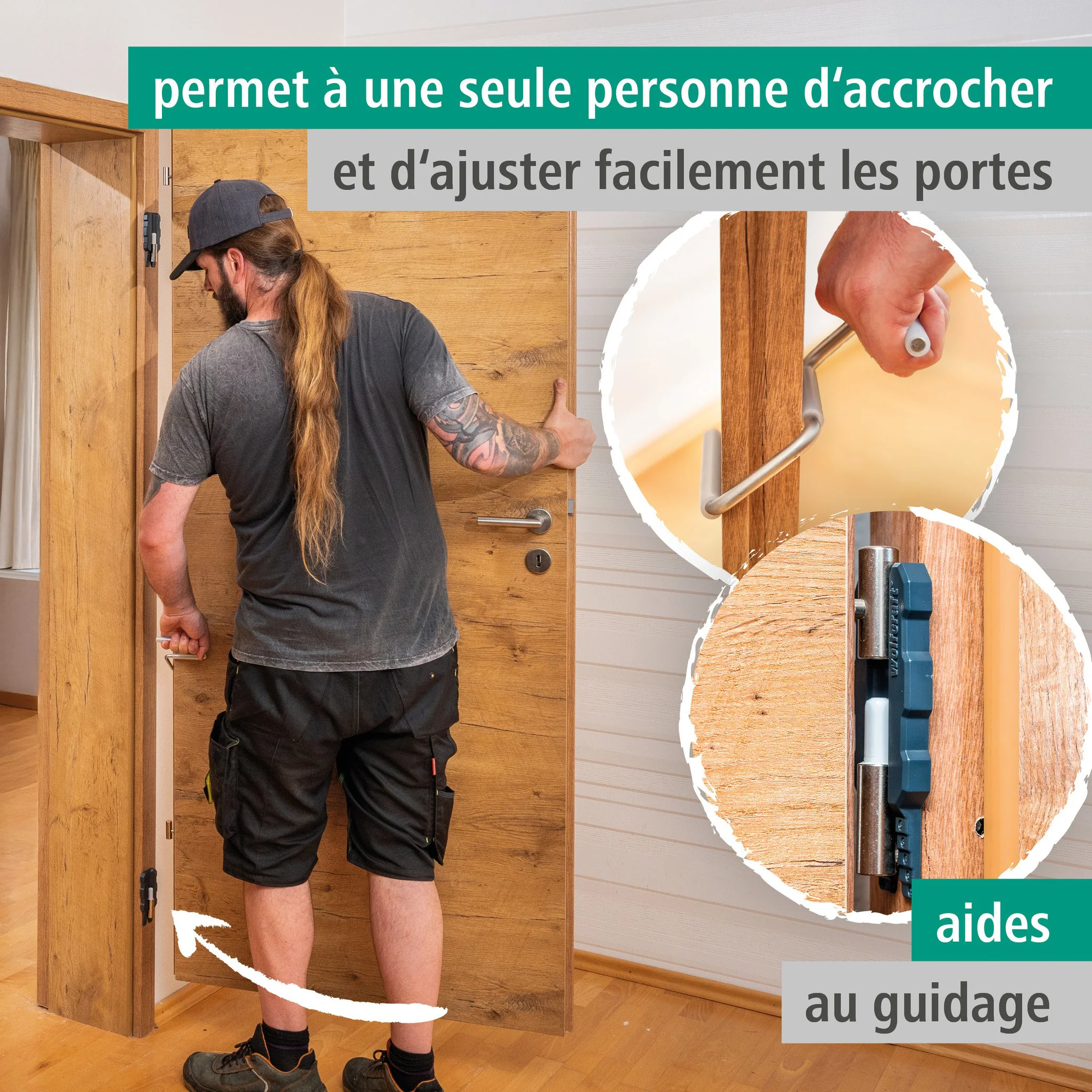 Kit de pose pour porte 3pcs - WOLFCRAFT - 3674000 - Image 6