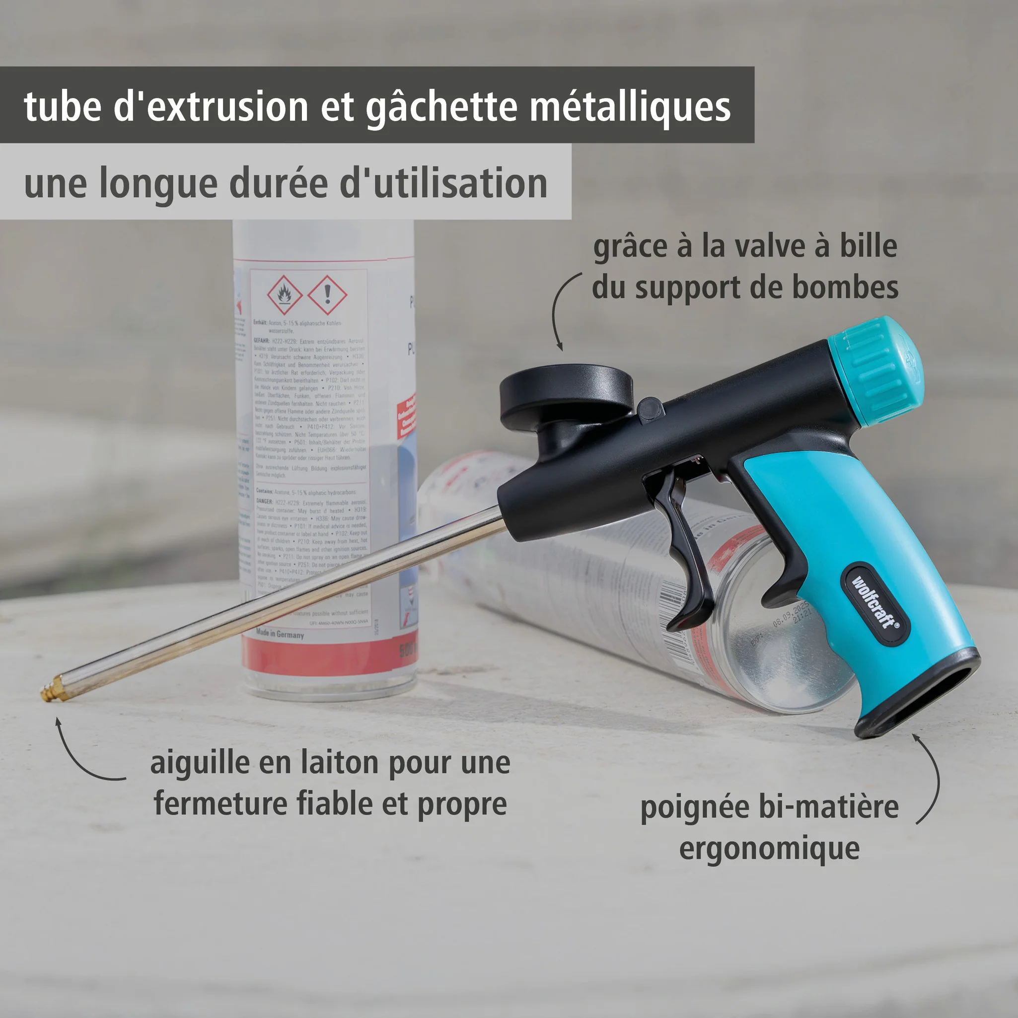 Pistolet pour mousse expansive - WOLFCRAFT - 4342000 - Image 3