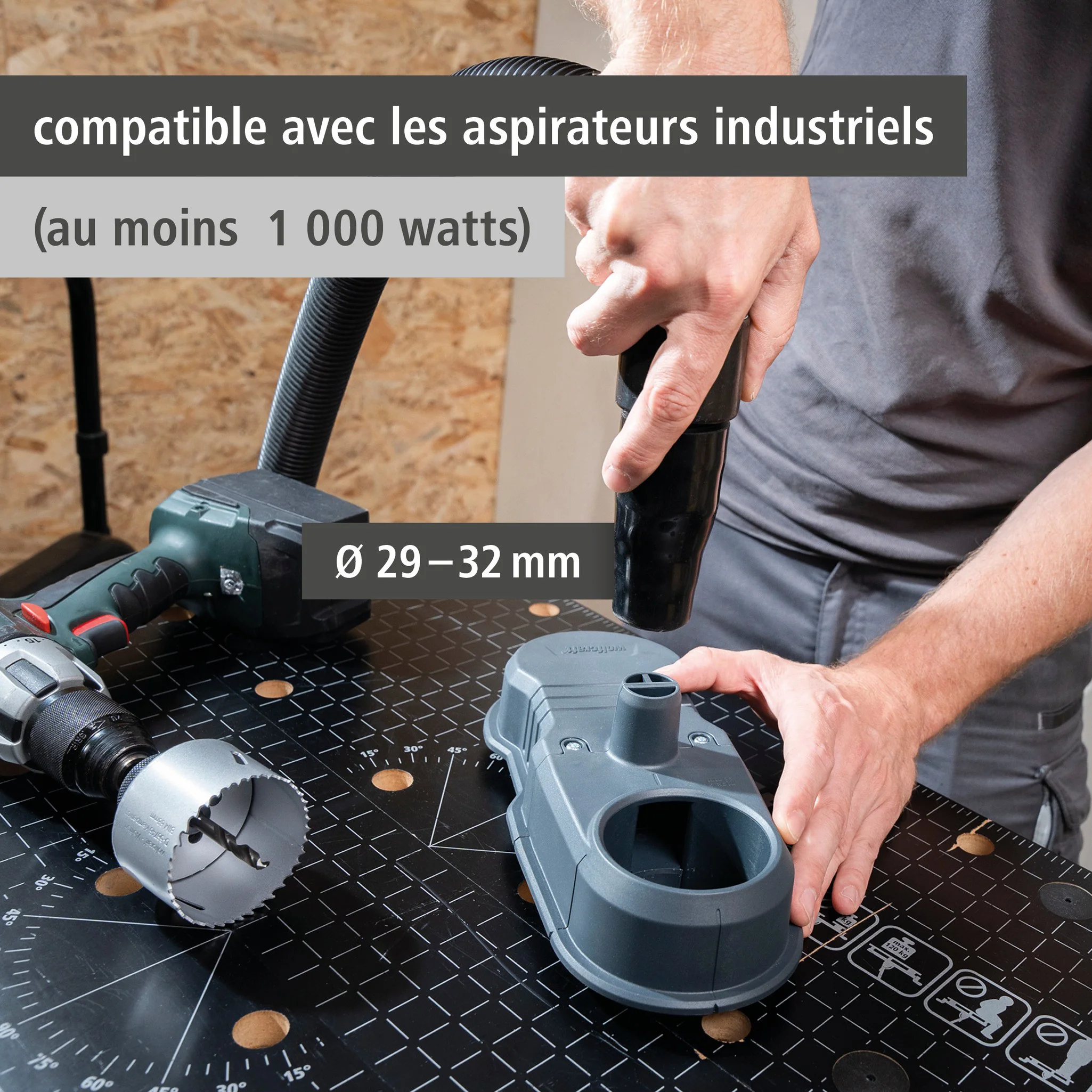Système d'aspiration trépans/forets - WOLFCRAFT - 5954000 - Image 5