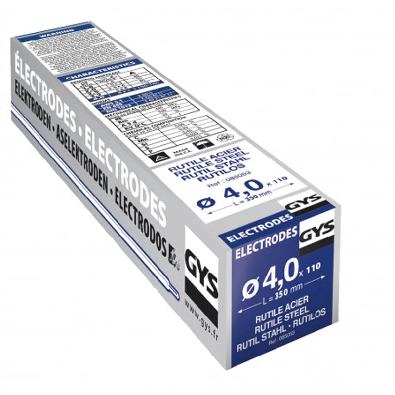 110 Electrodes Rutiles Acier Ø4,0 GYS - ETUI