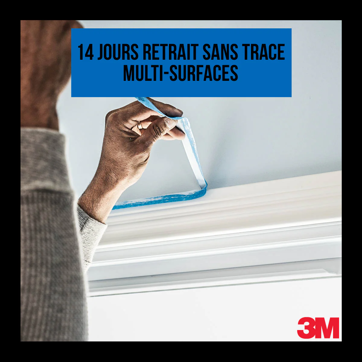 3M™ 2090 - Masquage longue durée - Multi surfaces - PEFC Bleu 50m x 24mm - Image 3