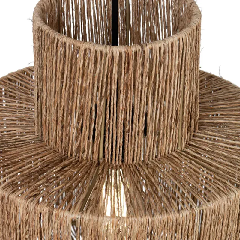 Abat-jour pour suspension Charles en jute - ⌀ 30 cm - marron - Image 4