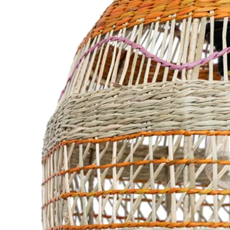 Abat-jour pour suspension Madelaine en herbes marines - ⌀ 35 cm - multicolore - Image 4