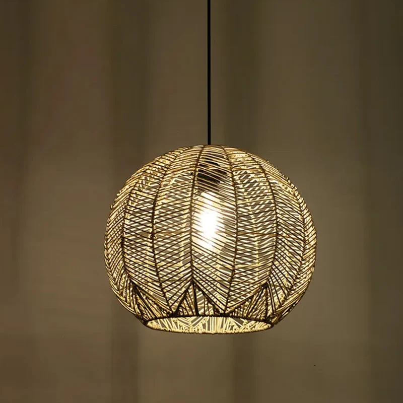 Abat-jour pour suspension Mia en rotin - ⌀ 38 cm - naturel - Image 3