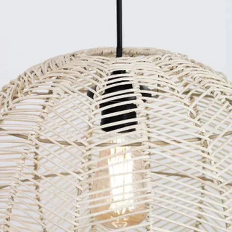 Abat-jour pour suspension Mia en rotin - ⌀ 38 cm - naturel - Image 4