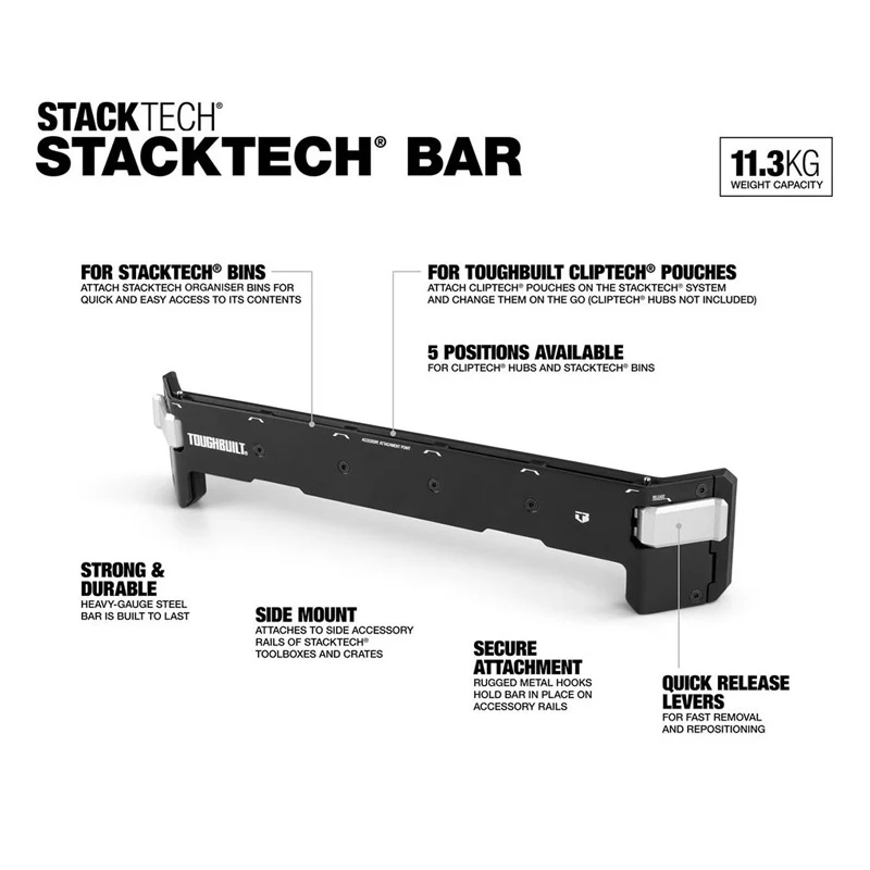 Barre StackTech TOUGHBUILT TB-B1-A-30-BEA pour system Cliptech - Image 2