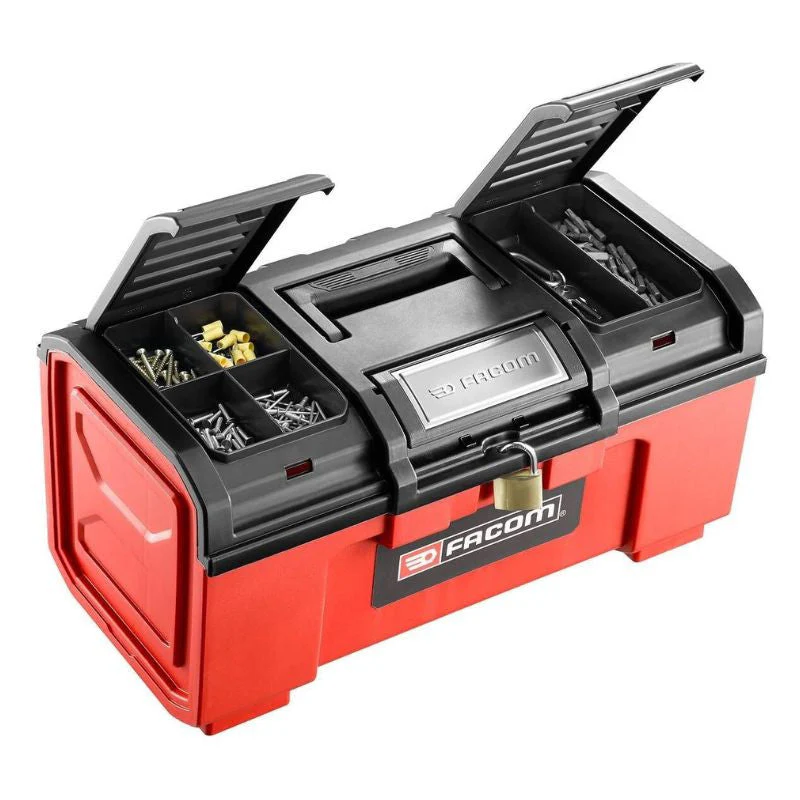 Boîte à outils plastique 24'' FACOM BP.C24NPB - Fermeture automatique - Image 2