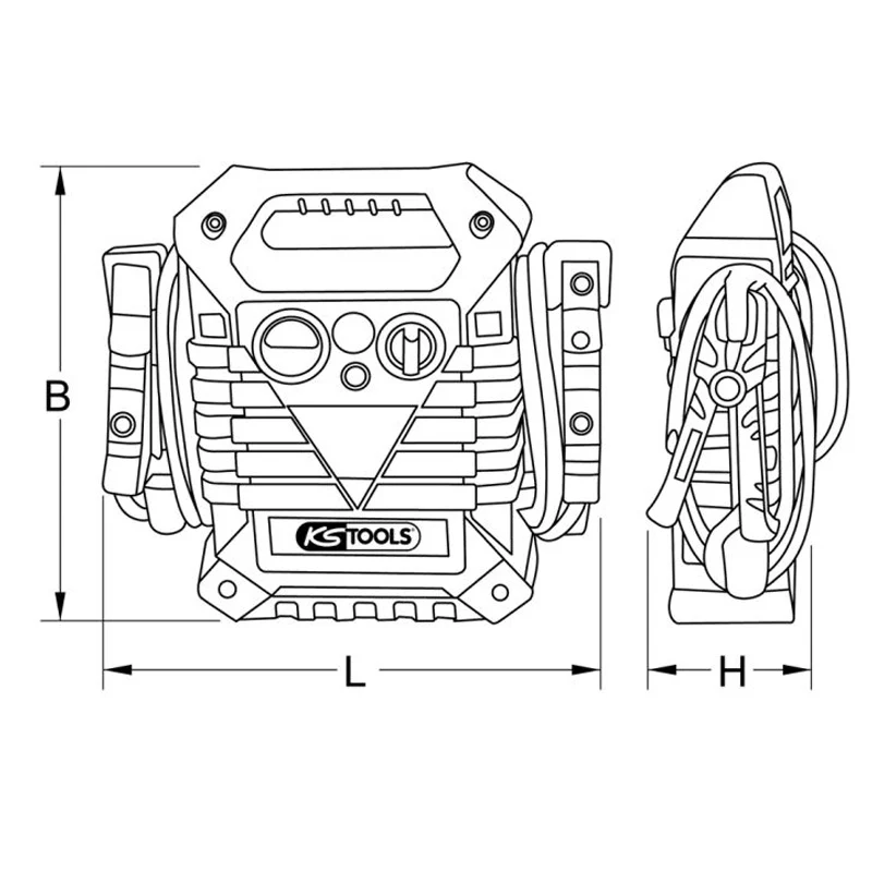 Booster hybride 1800 A au démarrage  - KS TOOLS - 550.1870 - Image 2