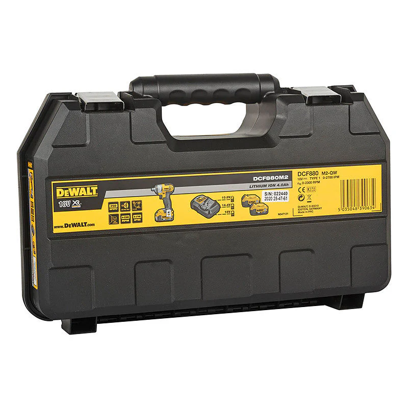 Boulonneuse à chocs ½” 203 Nm 18V DEWALT DCF880M2 avec 2 batteries 4,0 Ah - Image 6