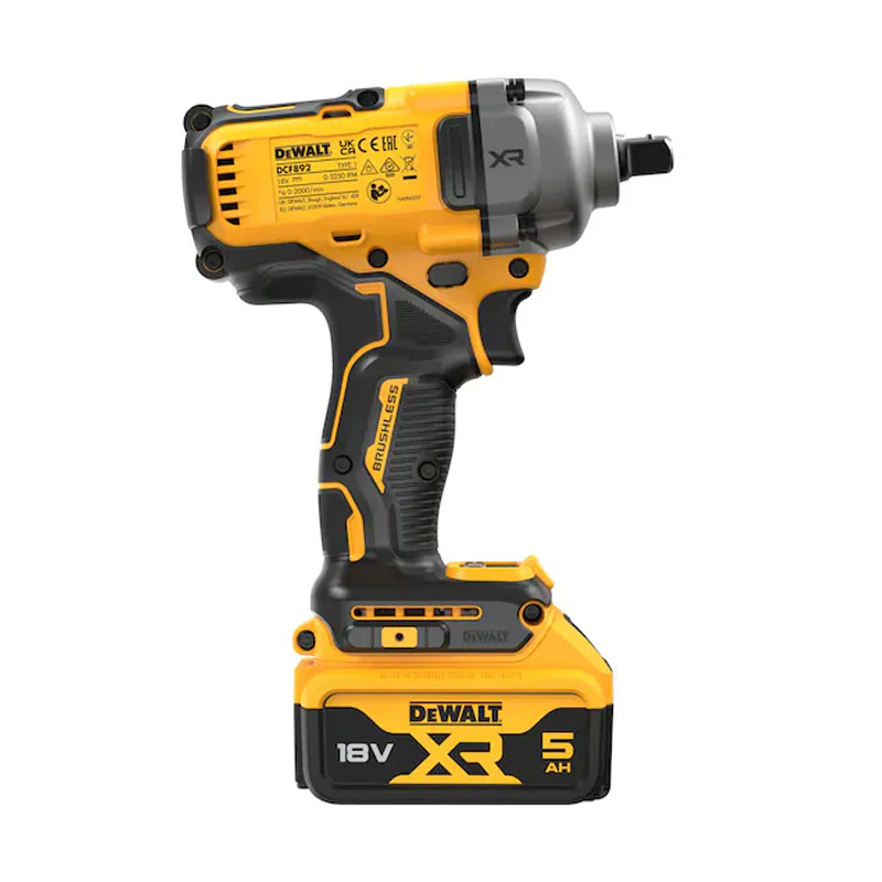 Boulonneuse à chocs ½” 812 Nm 18V DEWALT DCF892P2T-QW Brushless avec coffret et 2 batteries 5,0 Ah - Image 4