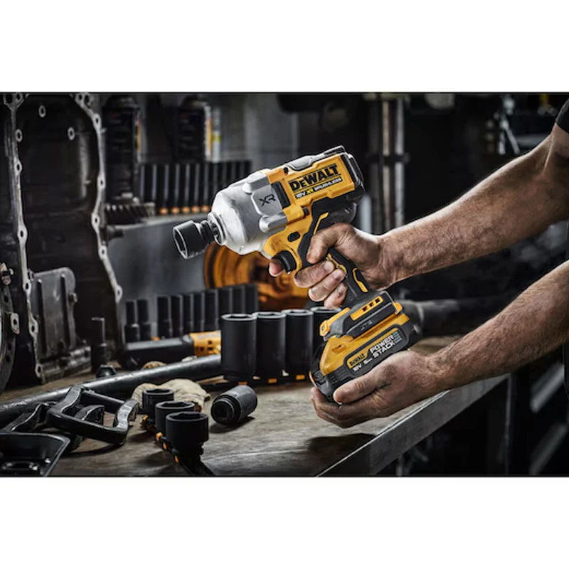 Boulonneuse à chocs ½” 1632 Nm 18V DEWALT DCF961H2T-QW Brushless avec coffret et 2 batteries 5,0 Ah POWERSTACK - Image 8