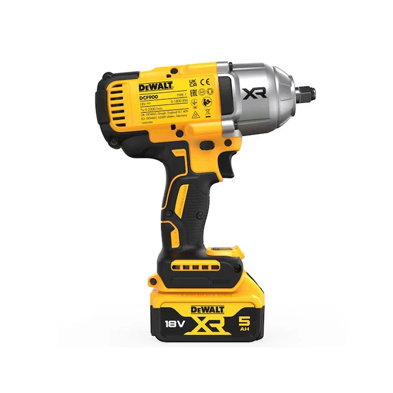 Boulonneuse à chocs ½”  1396 Nm 18V DEWALT DCF900P2T-QW avec coffret et 2 batteries 5,0 Ah - Image 3
