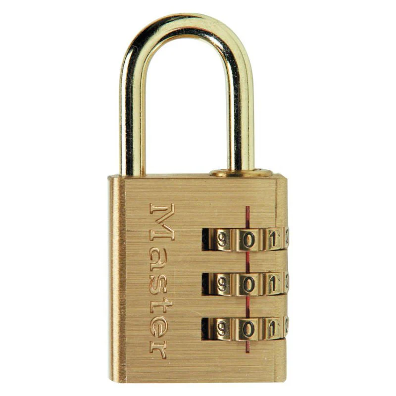 Cadenas à combinaison programmable laiton MASTER LOCK 30mm anse d.5xh.24mm