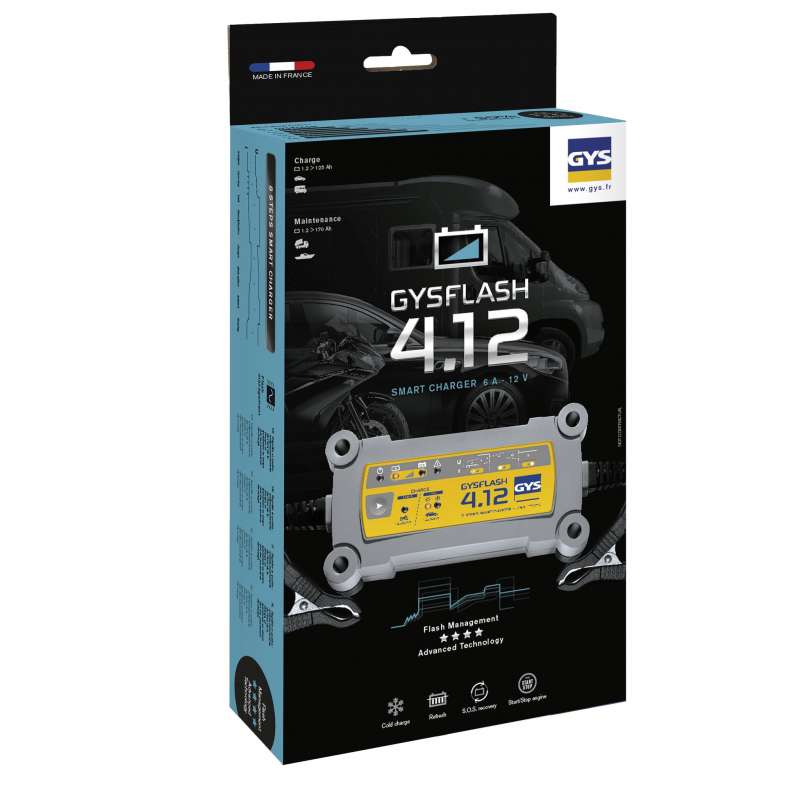 Chargeur de Batterie  GYSFLASH 4.12  GYS 029422 auto/moto - Image 4