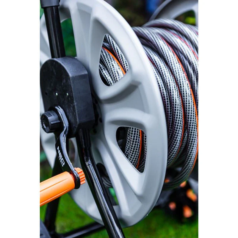 Chariot pour tuyau d'arrosage NEO TOOLS 15-792 - Métal - Jusqu'à 60m - Image 4