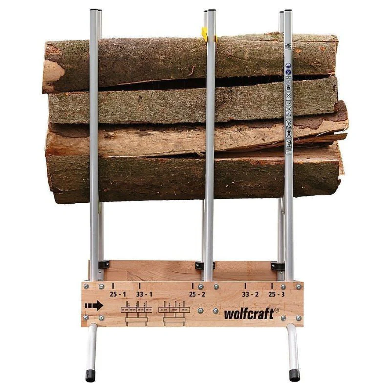 Chevalet de tronçonnage de bûches WOLFCRAFT 5121000 - 150kg - 70x67,5x112cm - Image 3
