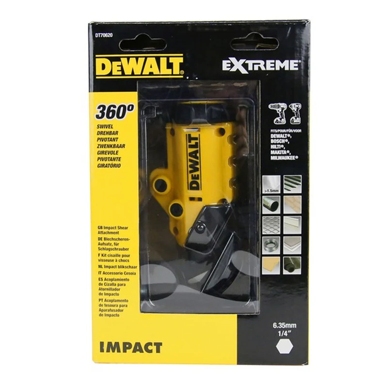 Cisaille à tôle pour visseuse avec attache universelle DEWALT DT70620-QZ - Image 4