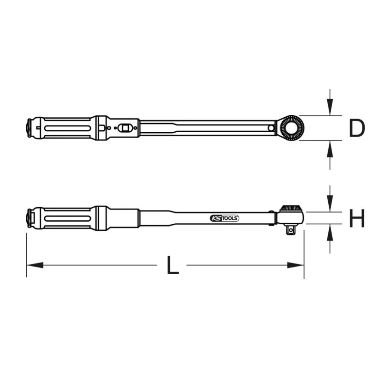 Clé dynamométrique ERGOTORQUEprécision® 3/4'', 110-550 Nm  - KS TOOLS - 516.1490 - Image 2
