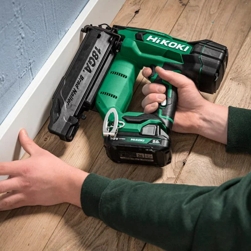Cloueur de finition HIKOKI NT1850DAWXZ 18V BRUSHLESS 16/50mm gauge 18 + 2 batt 2,0Ah + chargeur avec accessoires - Image 6