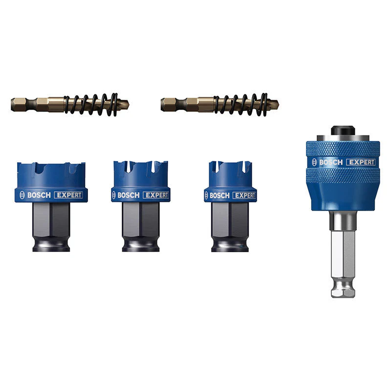 Coffret 3 Scies trépans BOSCH 2608900502 Power Change EXPERT Carbure Précision Métal Ø22 25 32mm - Image 2
