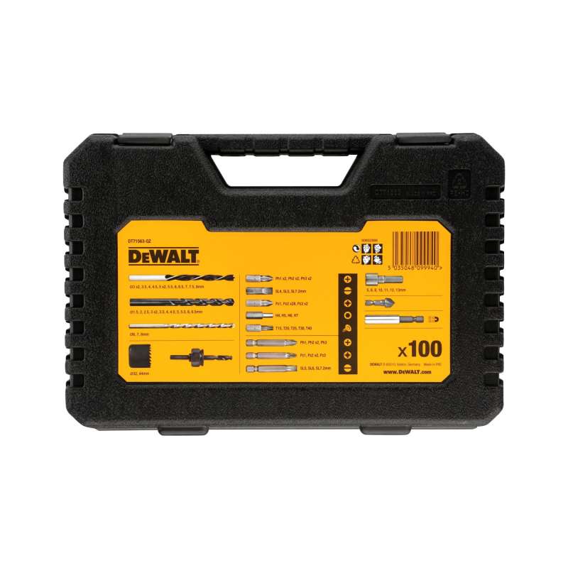 Coffret Accessoires Vissage Perçage DEWALT DT71563 (100 pièces) - Image 3