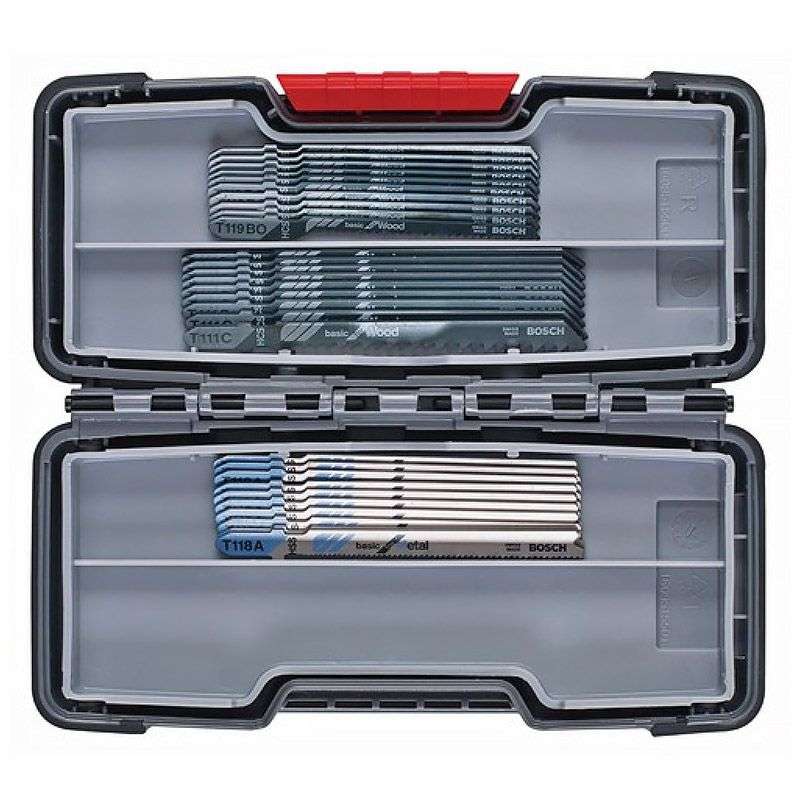 Coffret de 30 lames de scie sauteuse Basic for Wood and Metal BOSCH Professional 2607010903 Tough Box - Image 2