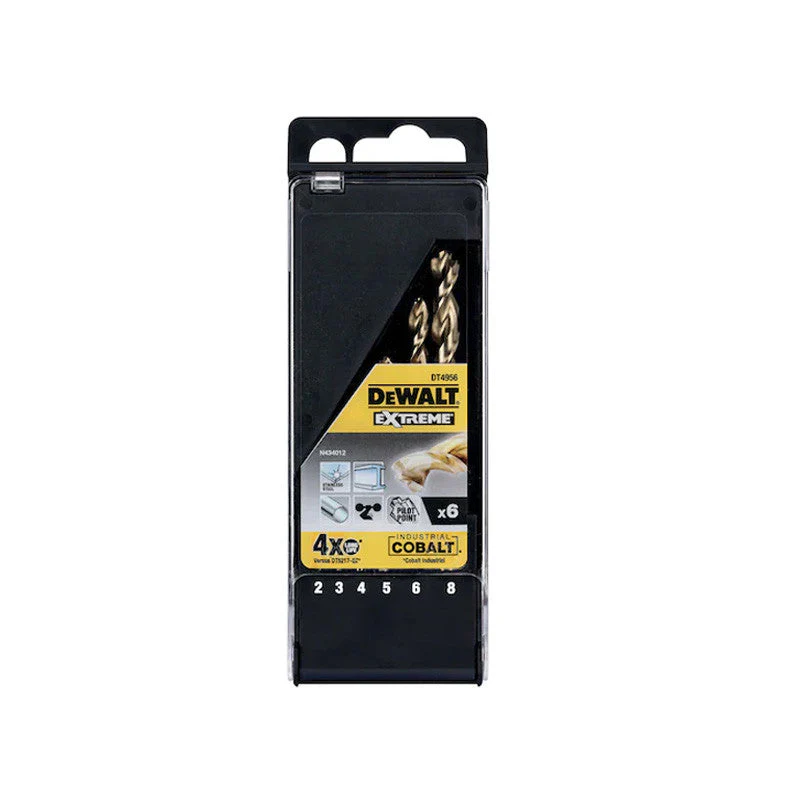 Coffret de 6 forêts HSS-CO métal DEWALT DT4956-QZ Extreme Cobalt - Image 2