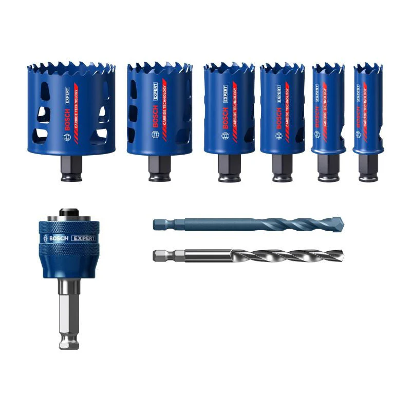 Coffret de 6 scies trépans BOSCH EXPERT TOUGH MATERIAL - 22/25/35/40/51/68mm - Image 2