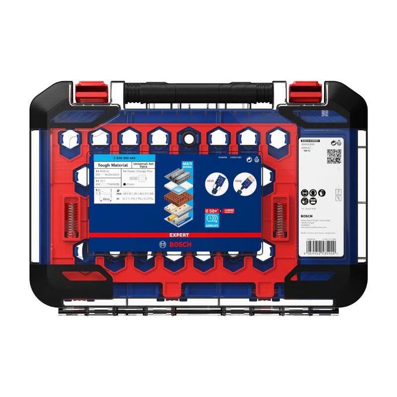 Coffret de 6 scies trépans BOSCH EXPERT TOUGH MATERIAL - 22/25/35/40/51/68mm - Image 3