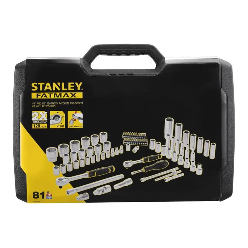 Coffret de douilles ¼’’ + ½’’ - jeu de 81 pcs - fatmax - STANLEY - FMMT82826-1 - Image 5