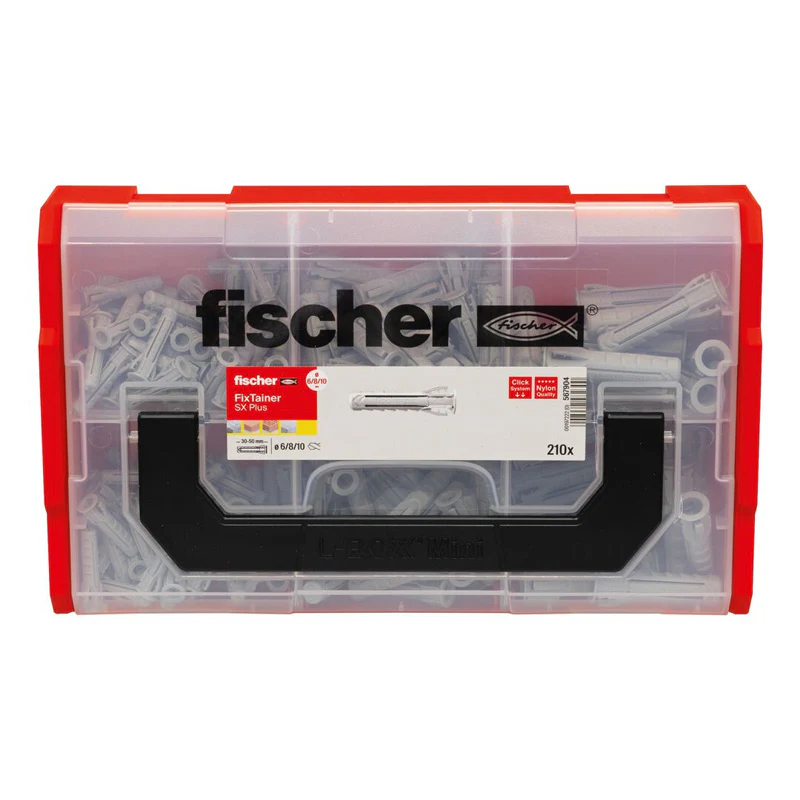 Coffret FixTainer chevilles SX Plus 6,8 / 10 FISCHER 567904 sans vis - Image 2