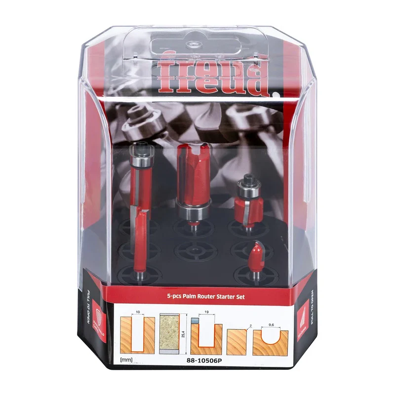 Coffret FREUD 5 fraises pour affleureuse - Image 2
