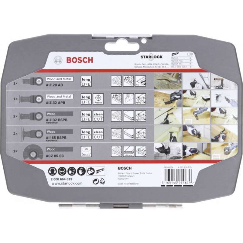 Coffret Starlock Bosch Professional 2608664623 spécial bois (7 pièces) - Image 3