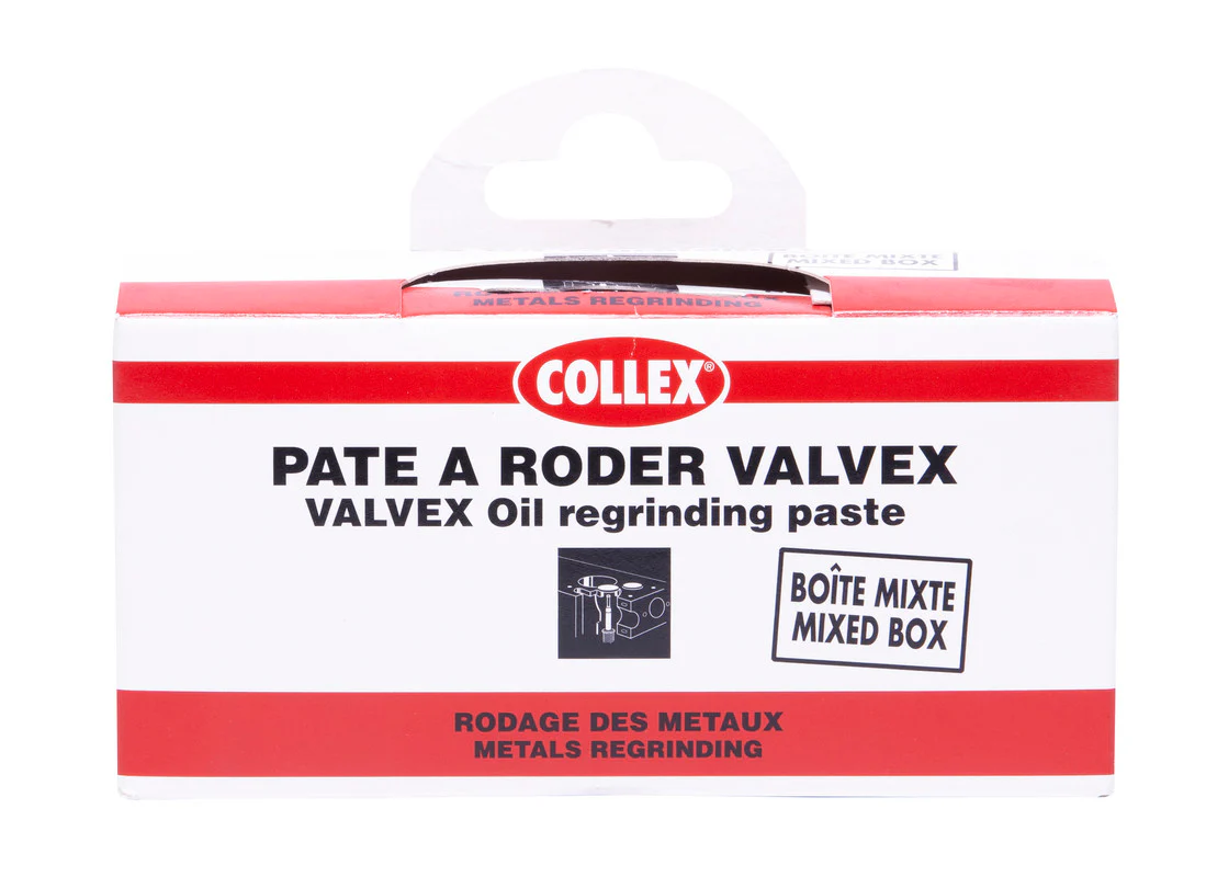 Collex pâte à roder GEB VALVEX pour robinets, vannes, clapets Pot de 65g de gros grain 120 + un pot de 65g de grain fin 240 - Image 4