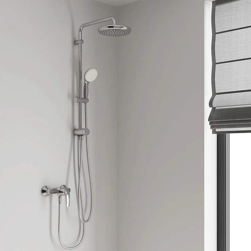 Colonne de douche inverseur manuel TEMPESTA SYSTEM 210 GROHE 26381001 - Ø21 cm + flexible 125cm + douchette 1 jet - chromé - Image 3