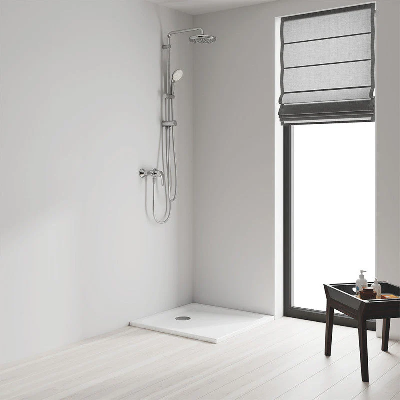 Colonne de douche inverseur manuel TEMPESTA SYSTEM 210 GROHE 26381001 - Ø21 cm + flexible 125cm + douchette 1 jet - chromé - Image 4