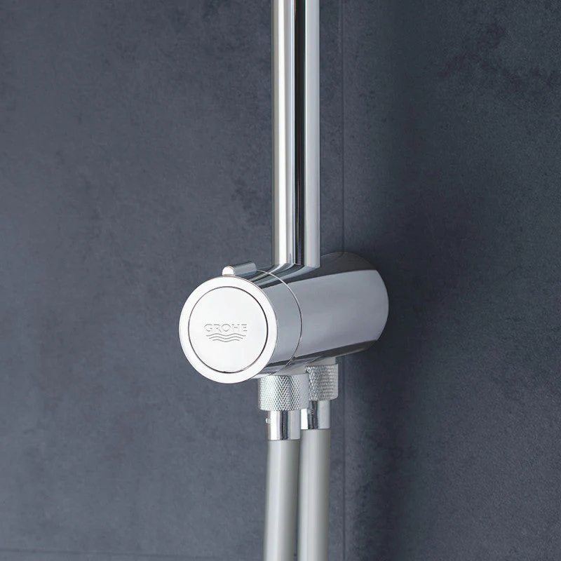 Colonne de douche inverseur manuel TEMPESTA SYSTEM 210 GROHE 26381001 - Ø21 cm + flexible 125cm + douchette 1 jet - chromé - Image 5