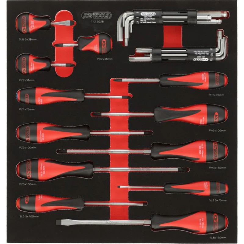 Composition d'outils 3 tiroirs pour servante, 158 pièces  - KS TOOLS - 714.0158 - Image 3