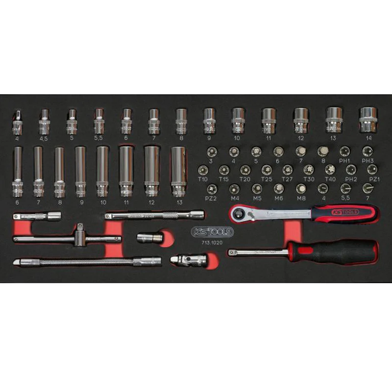 Composition d'outils 3 tiroirs pour servante, 158 pièces  - KS TOOLS - 714.0158 - Image 5