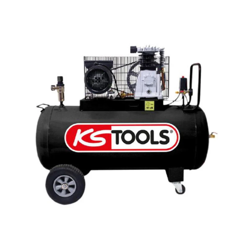 Compresseur sur cuve 200 L - 10 bar - 3 CV -220 V Mono  - KS TOOLS - 165.0805 - Image 2