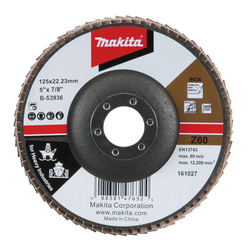 Disque à lamelles MAKITA B-53936 "Z" 125/22,23 Grain 60
