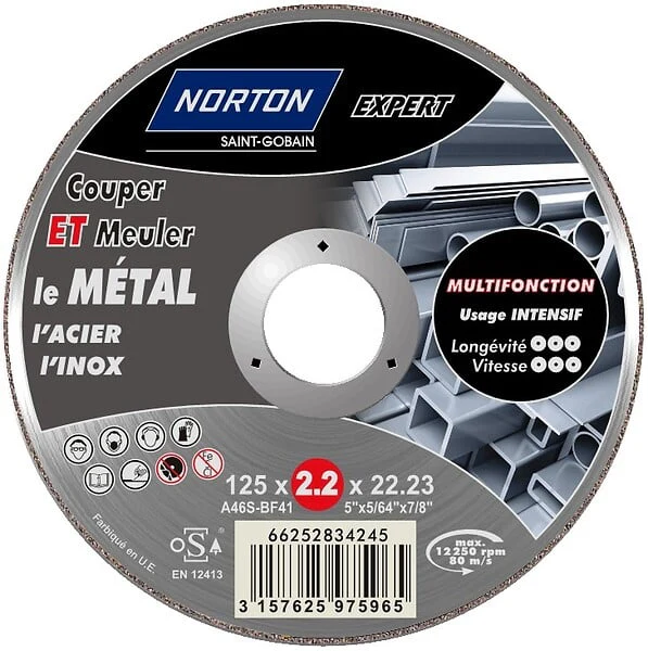 Disque à tronçonner multifonction diamètre 125mm