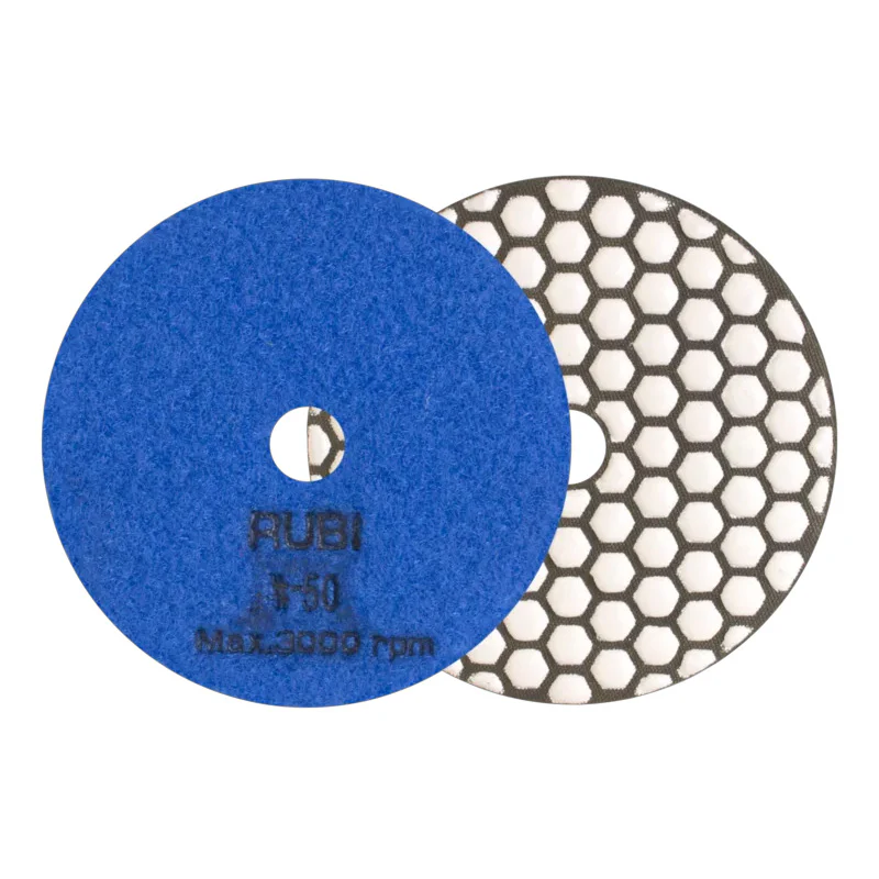 Disque diamant polissage et poncage a sec ø100 mm gr. 3000 - RUBI - 62976 - Image 2