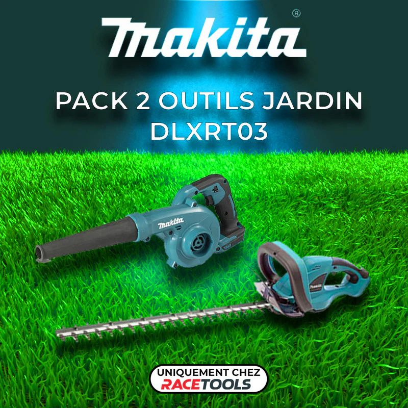 Pack 2 outils MAKITA Jardin 18V LXT DLXRT03 (DUB185Z + DUH523Z + 2 x 5Ah + DC18RC) - Image 2