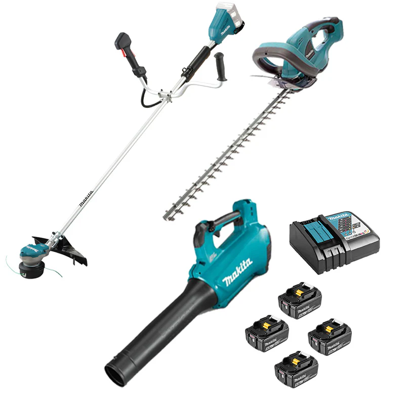 DLXRT04 MAKITA 3 outils Jardin 18V LXT (DUR368AZ + DUH523Z + DUB184Z + 4 x 5Ah + DC18RC) - Image 3